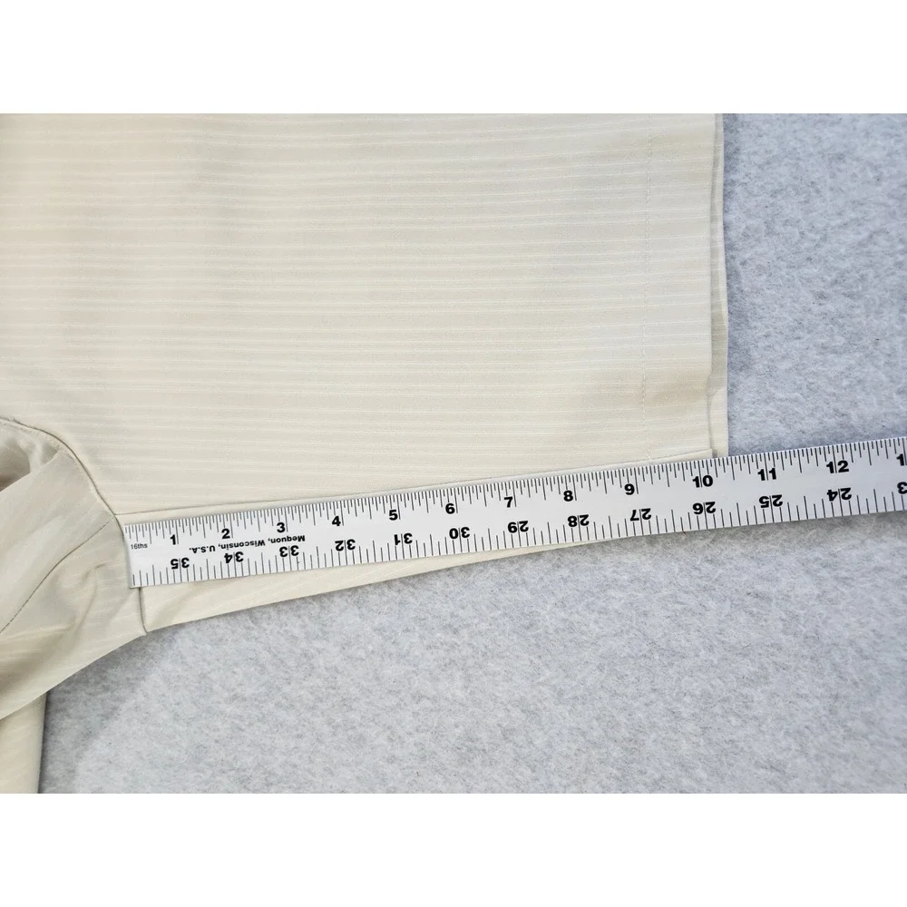 Nike Golf‎ Dri Fit Flat Front Shorts Beige w/ Stripes Women's Size 10 Medium